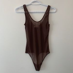 Wilfred/aritzia sheer bodysuit